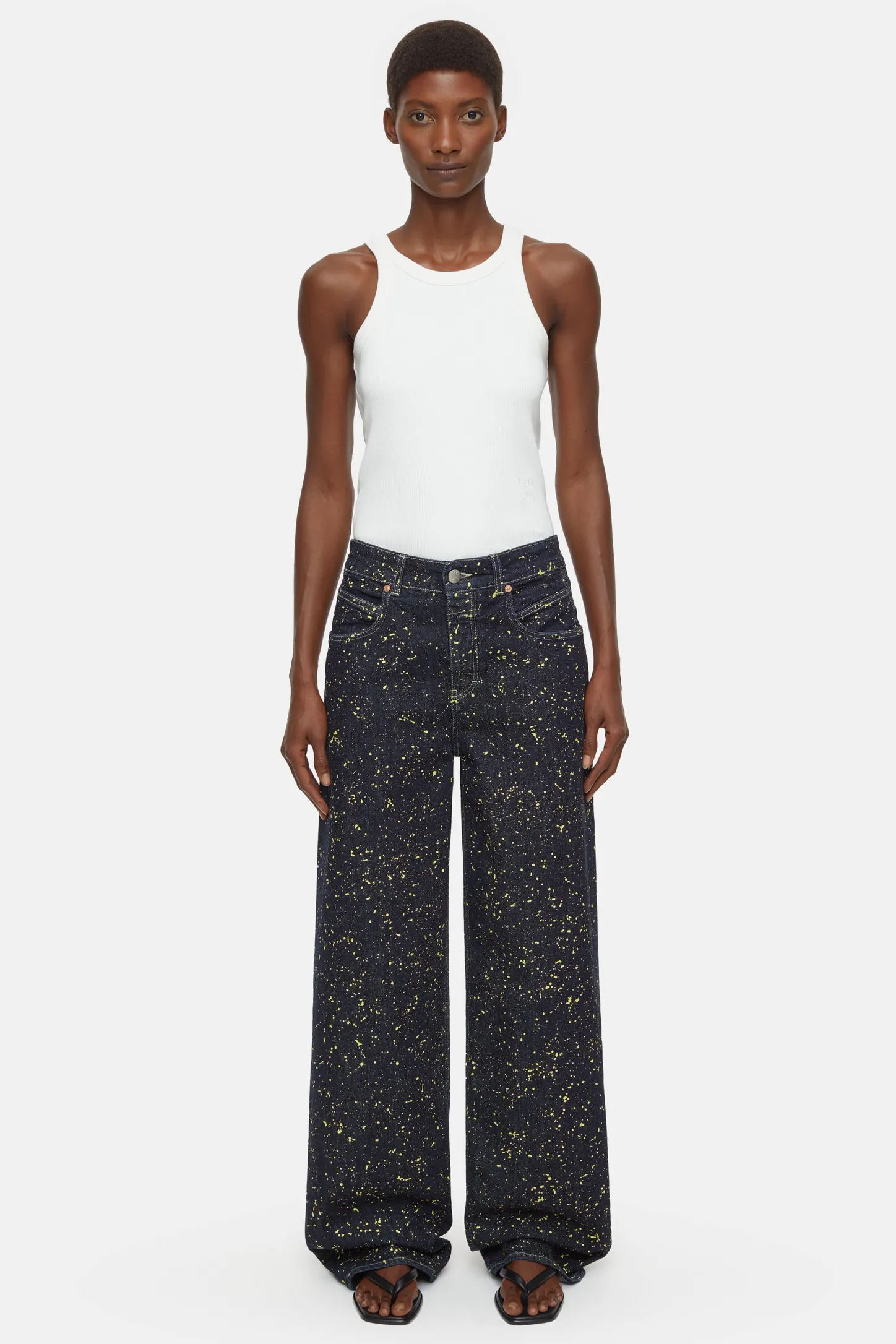 CLOSED Eco-Denim>Wijde Jeans - Stijlnaam Nikka Primair Geel