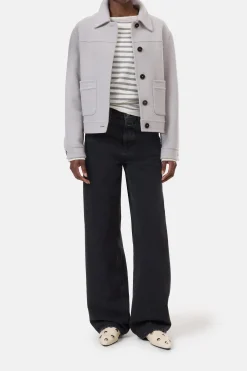 CLOSED Eco-Denim>Wijde Jeans - Stijlnaam Nikka Donker Grijs
