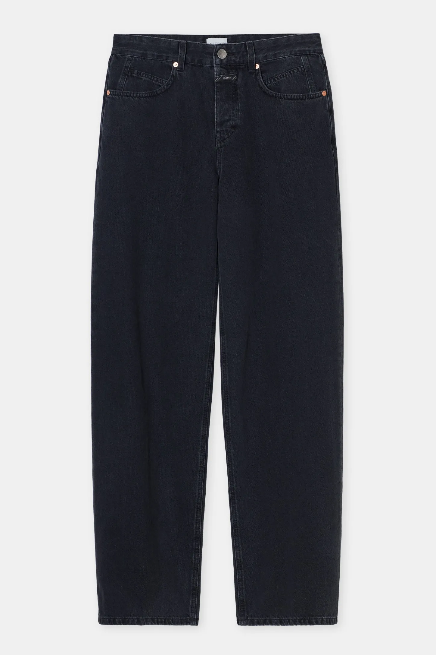 CLOSED Eco-Denim>Wijde Jeans - Stijlnaam Nikka Donker Grijs