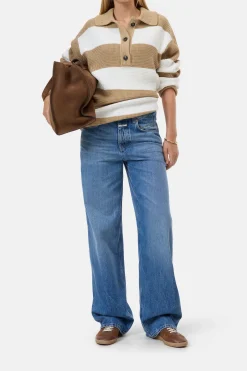 CLOSED Eco-Denim>Wijde Jeans - Stijlnaam Nikka Midden Blauw