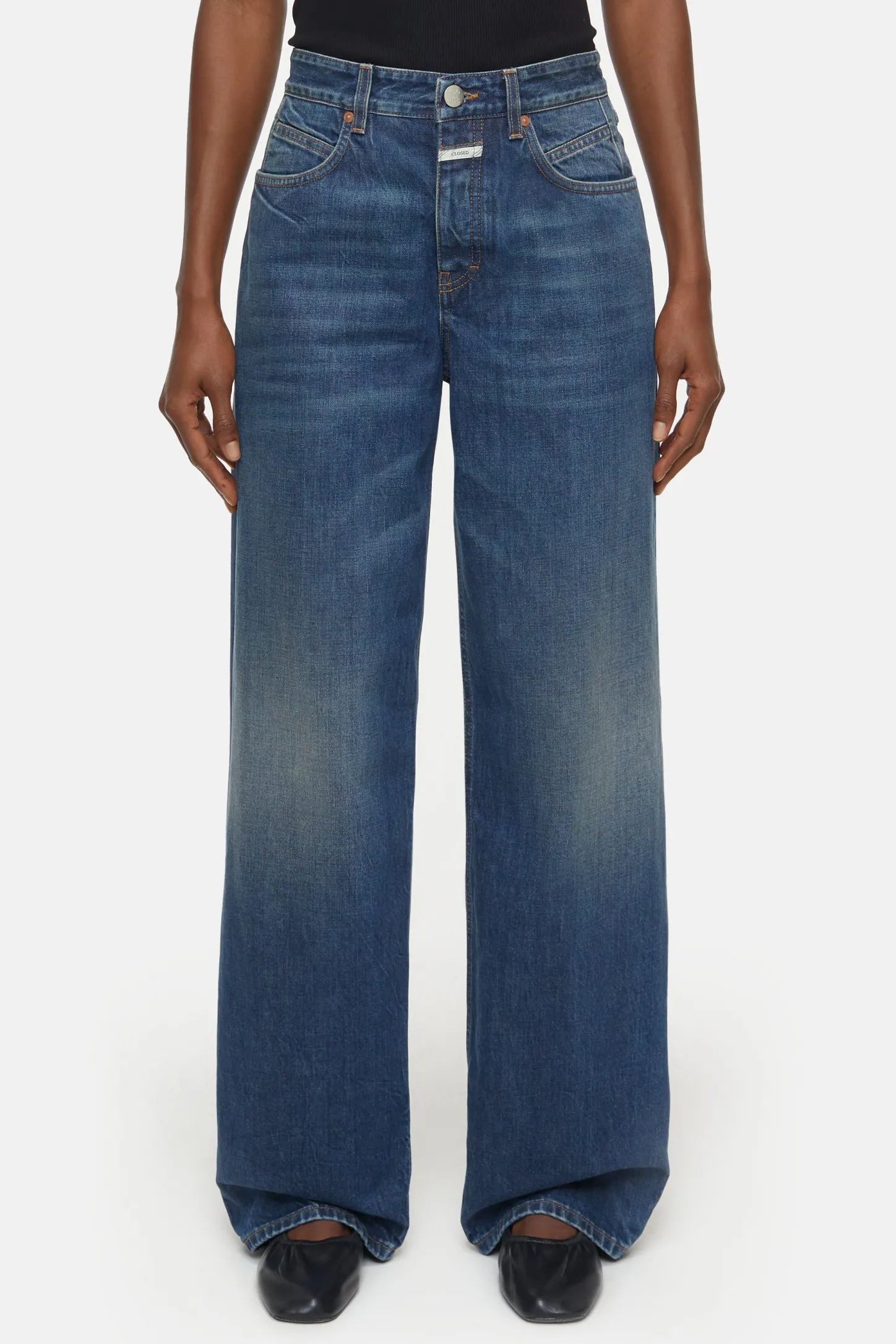 CLOSED Ras>Wijde Jeans - Stijlnaam Nikka Midden Blauw