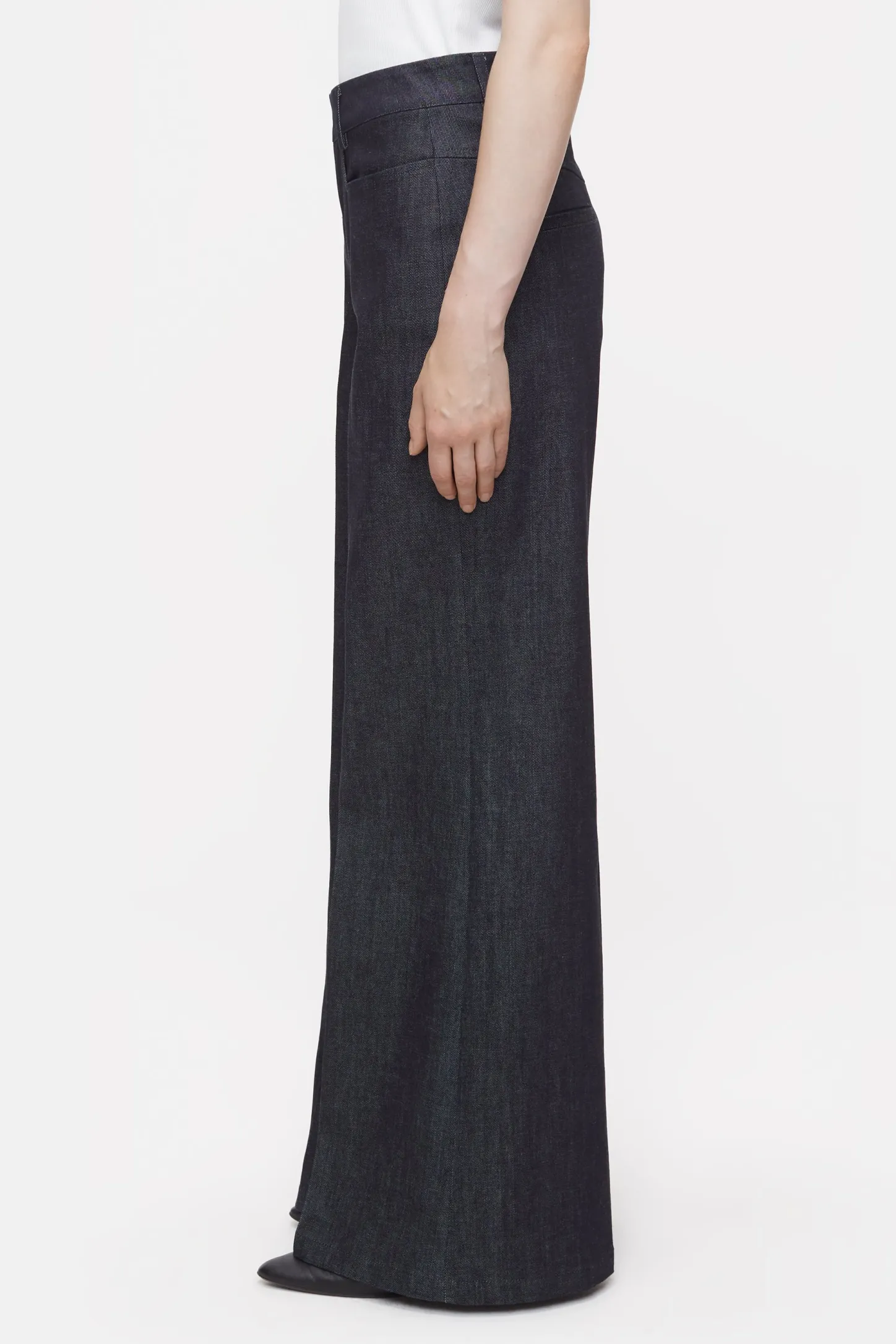 CLOSED Eco-Denim>Wijde Jeans - Stijlnaam Veola Donkerblauw