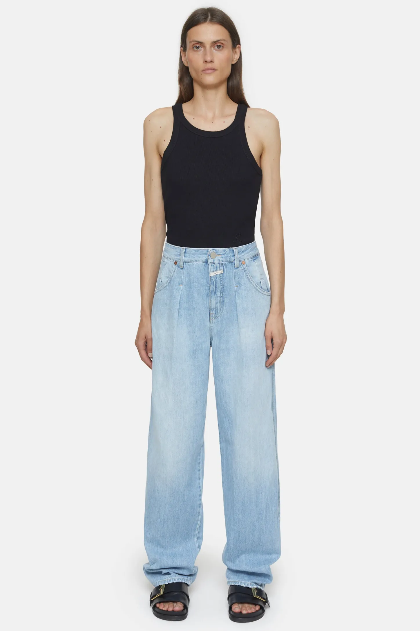 CLOSED Lange Denim>Wijde Jeans - Stijlnaam Wellington Lichtblauw