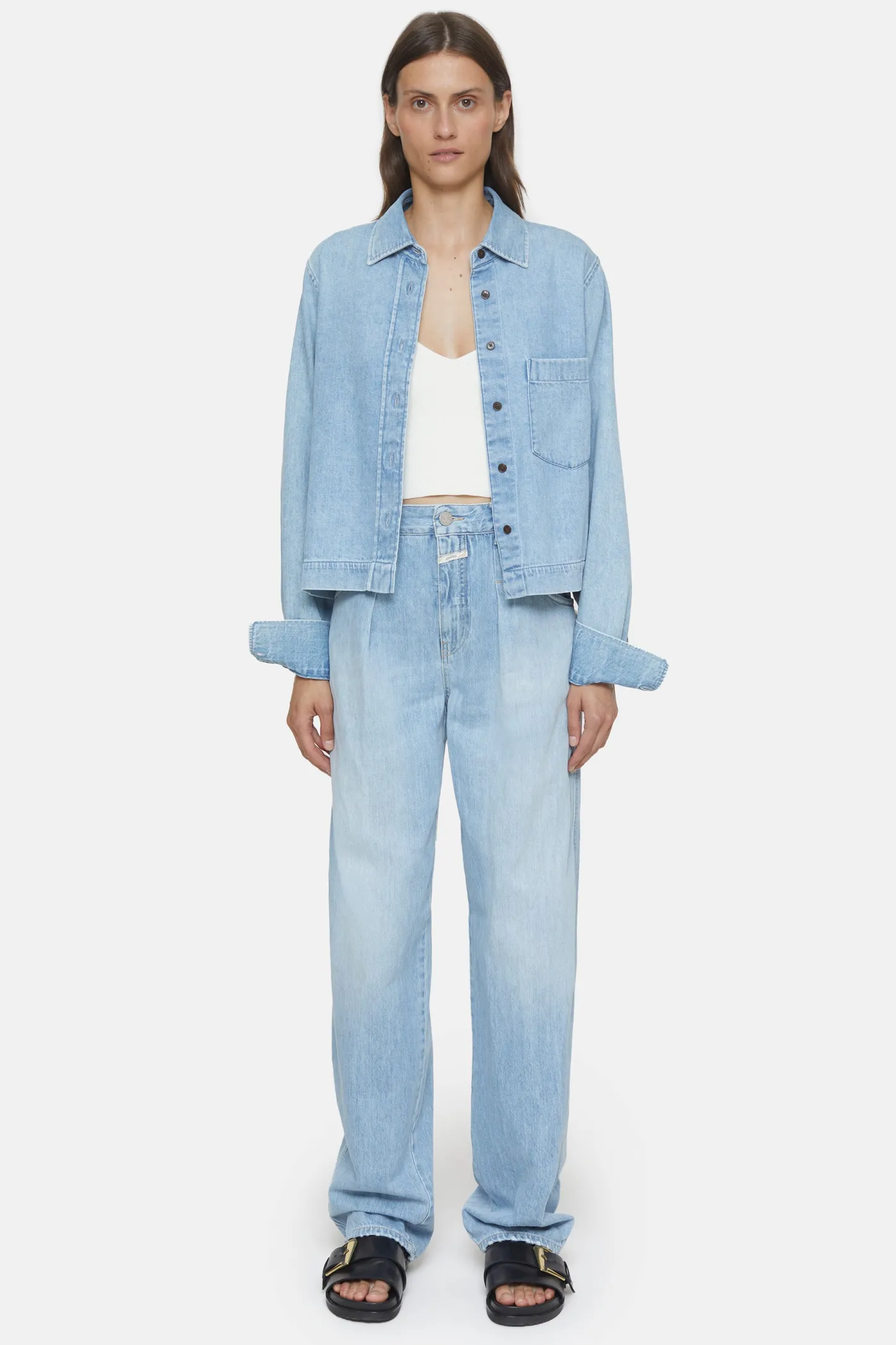 CLOSED Ontspannend>Wijde Jeans - Stijlnaam Wellington Lichtblauw