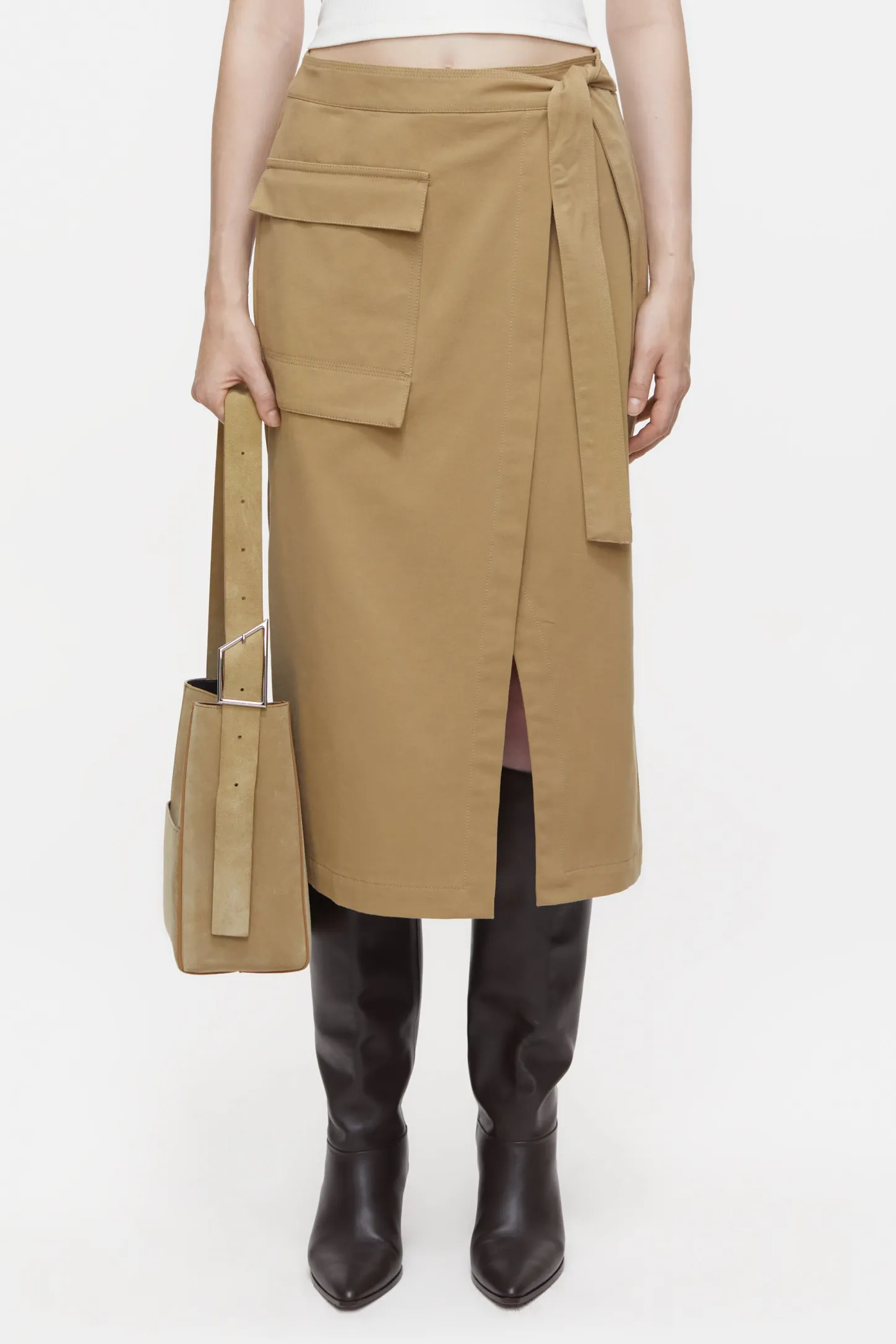 CLOSED Rokken>Wikkel Rok Taupebeige
