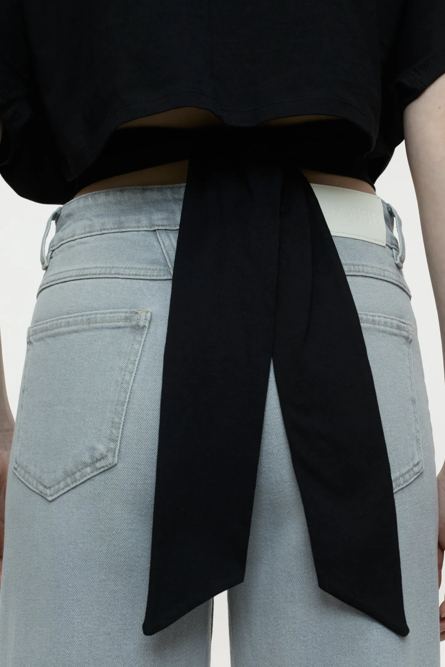 CLOSED T-Shirts>Wikkel-T-Shirt Zwart