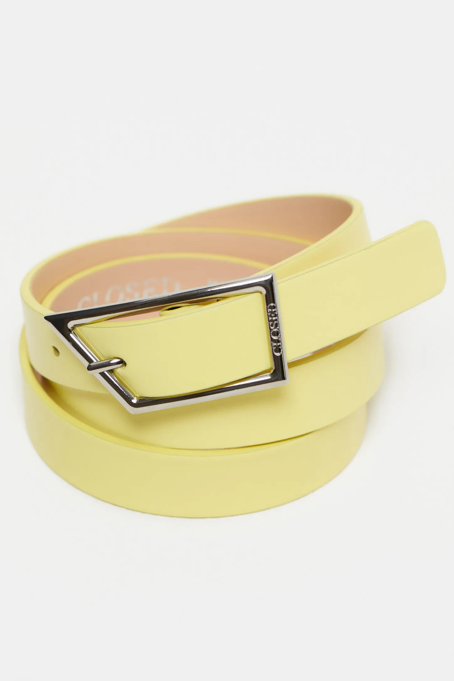 CLOSED Riemen>Zachte Leren Riem Primair Geel