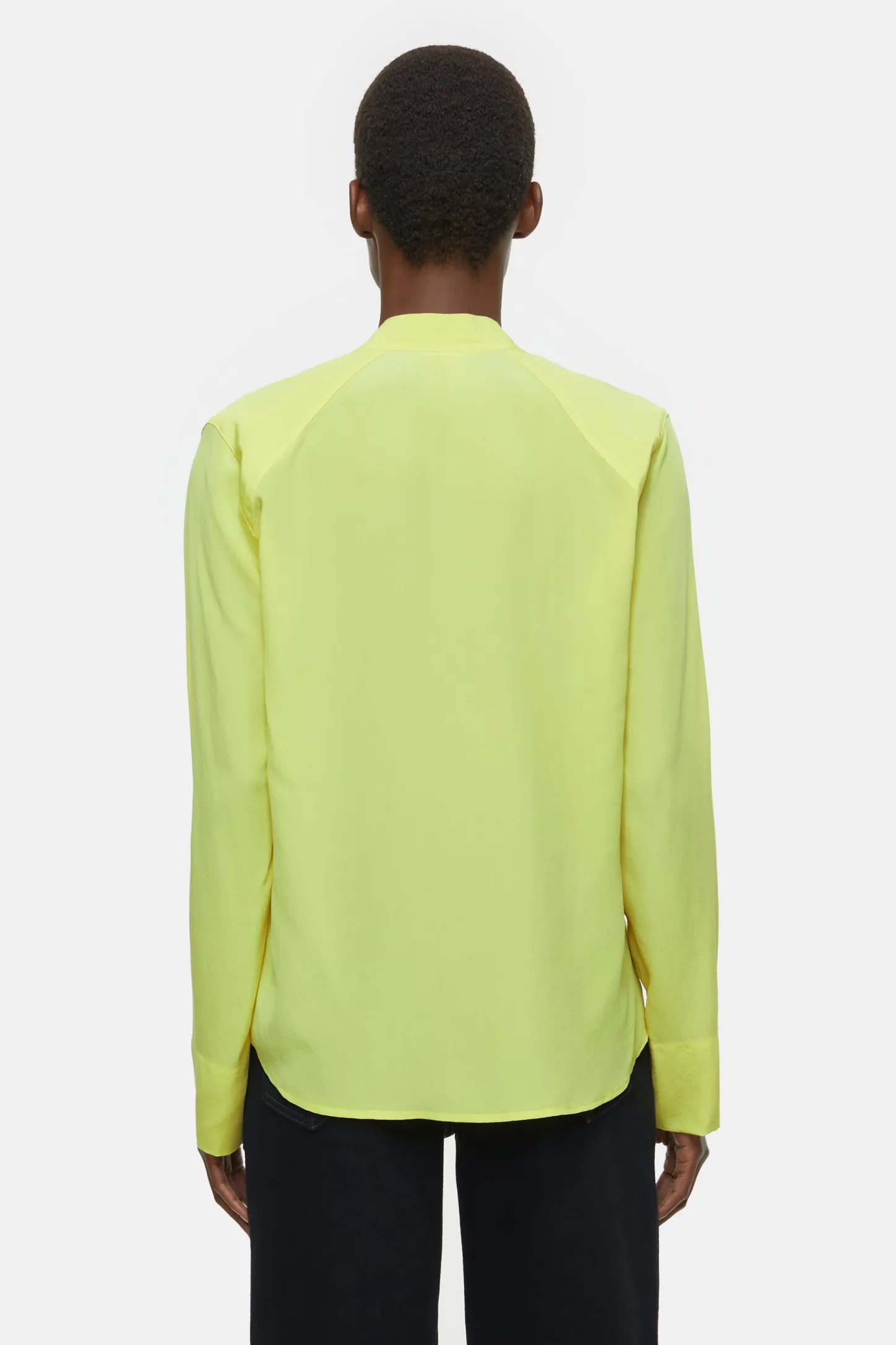 CLOSED Overhemden En Blouses>Zijden Blouse Primair Geel