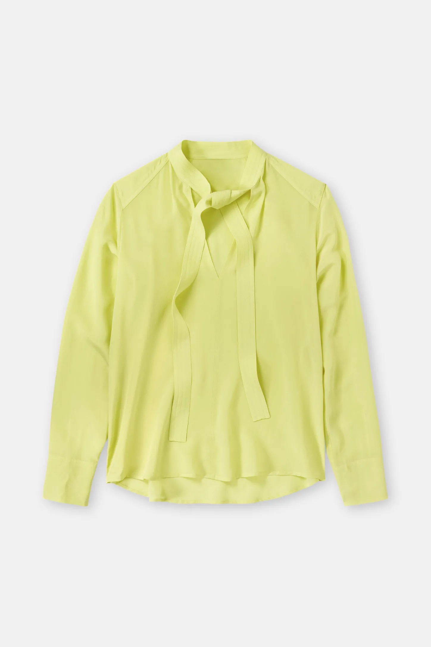 CLOSED Overhemden En Blouses>Zijden Blouse Primair Geel