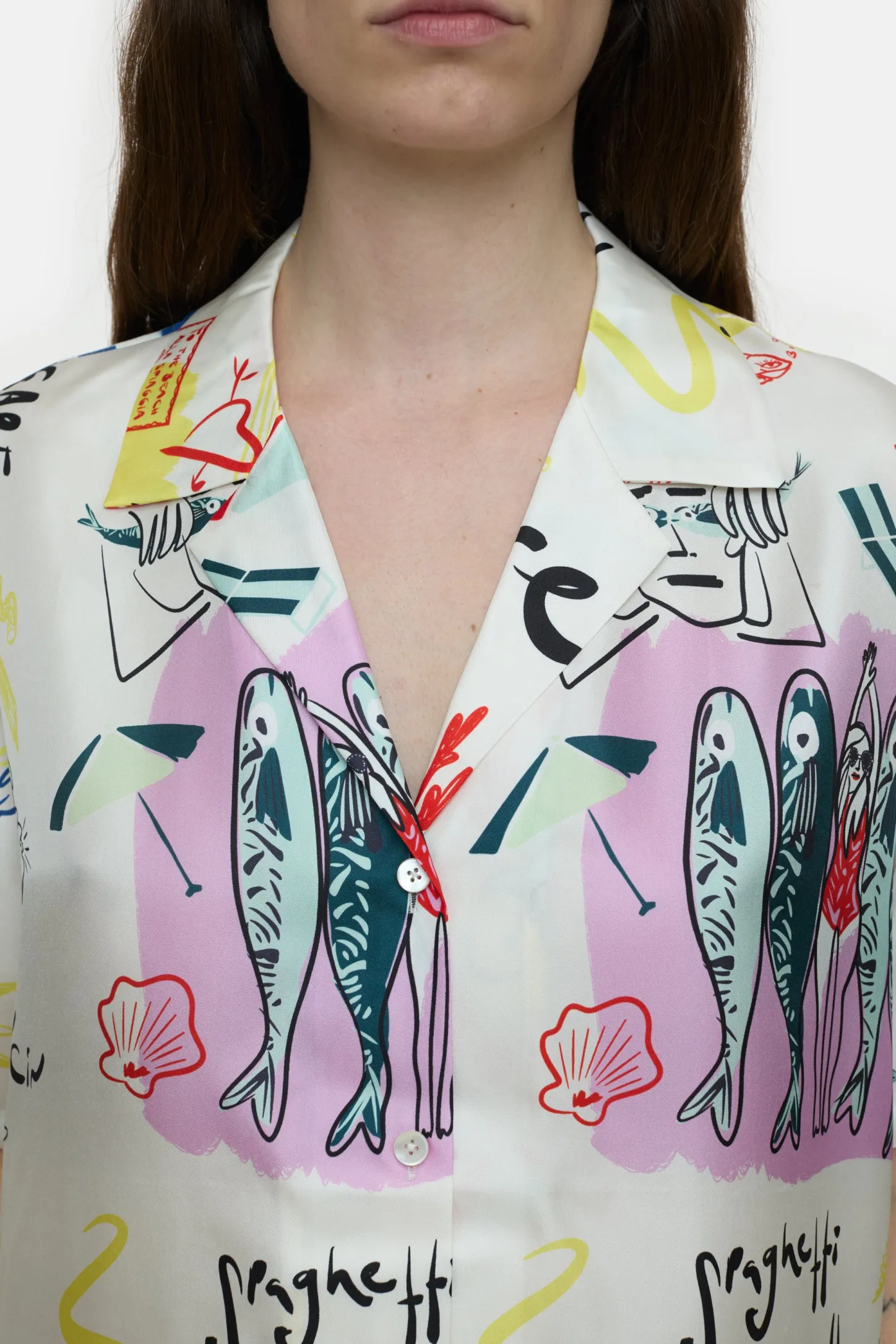 CLOSED Overhemden En Blouses>Zijden Overhemdblouse Veelkleurig